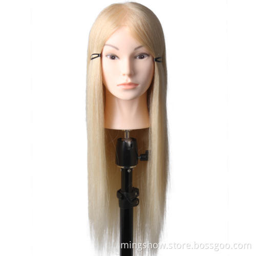 100% human hair mannequin Female mannequin head for sale
